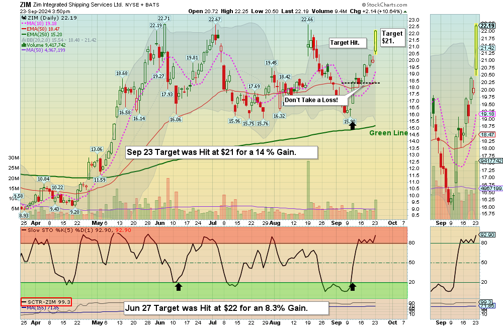 ZIM chart