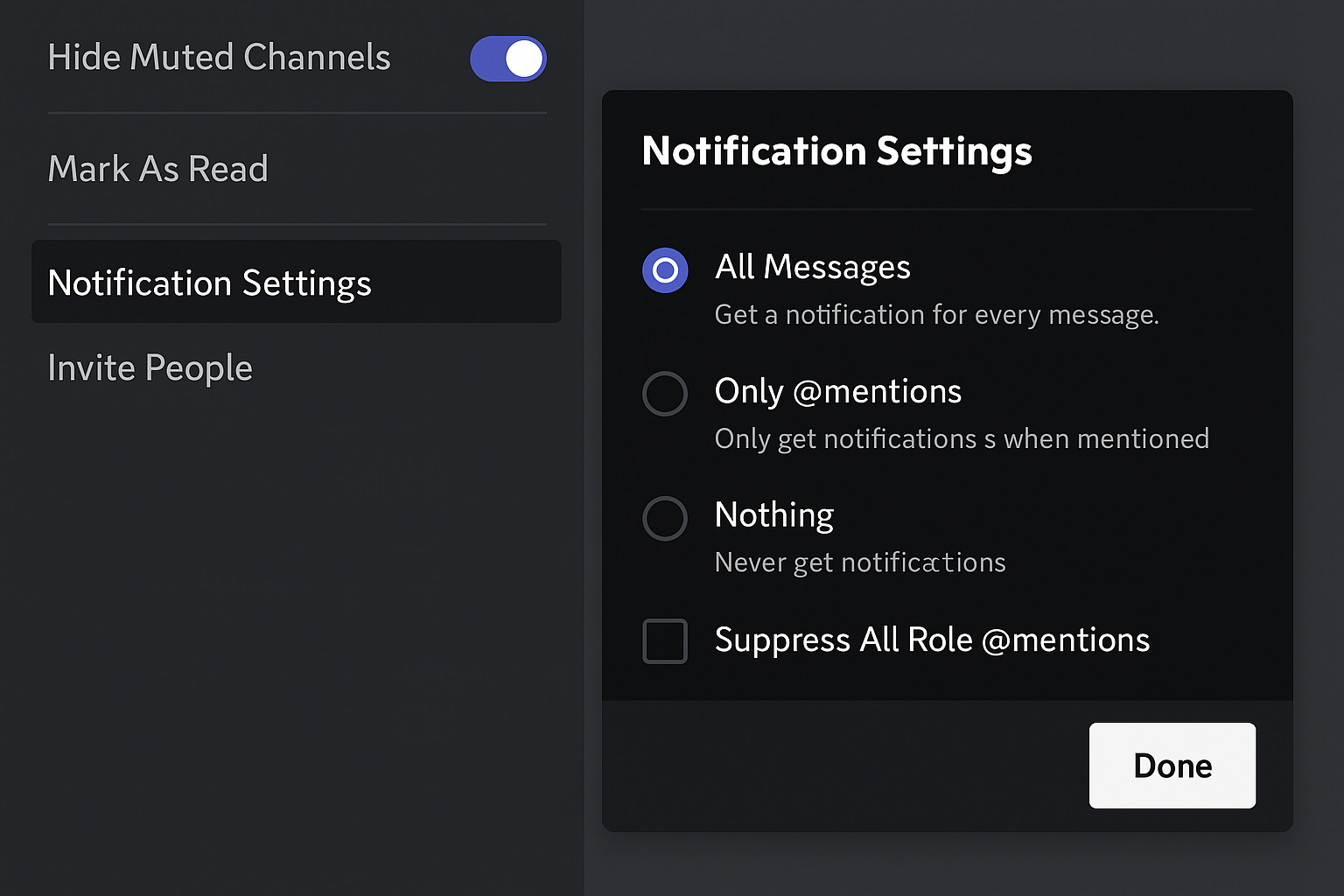 AbovetheGreenLine Channel Notification Options