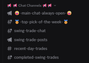 Main Discord Chat Channels